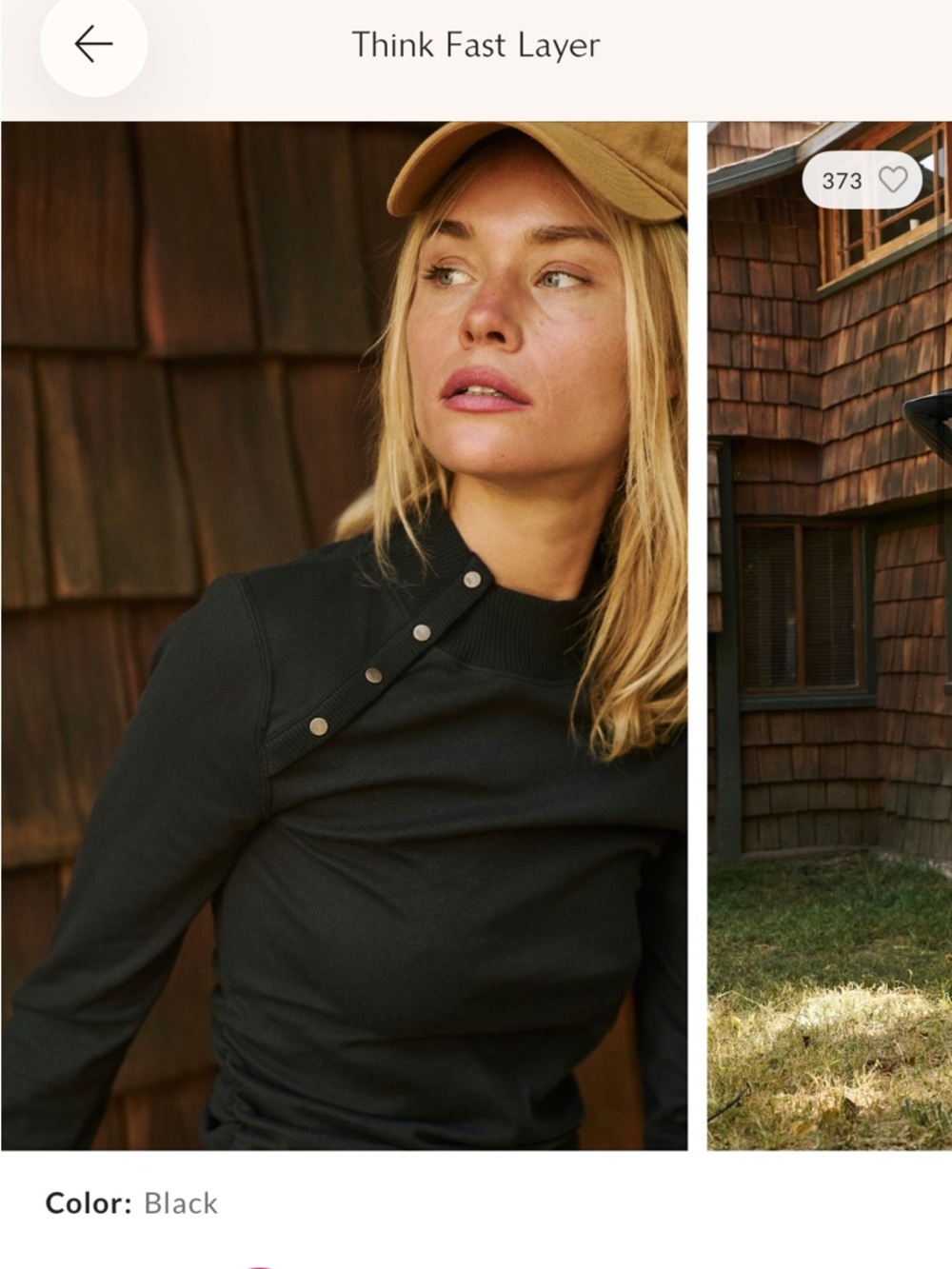 FP Movement by Free People Black Ribbed Mock Neck Sweatshirt